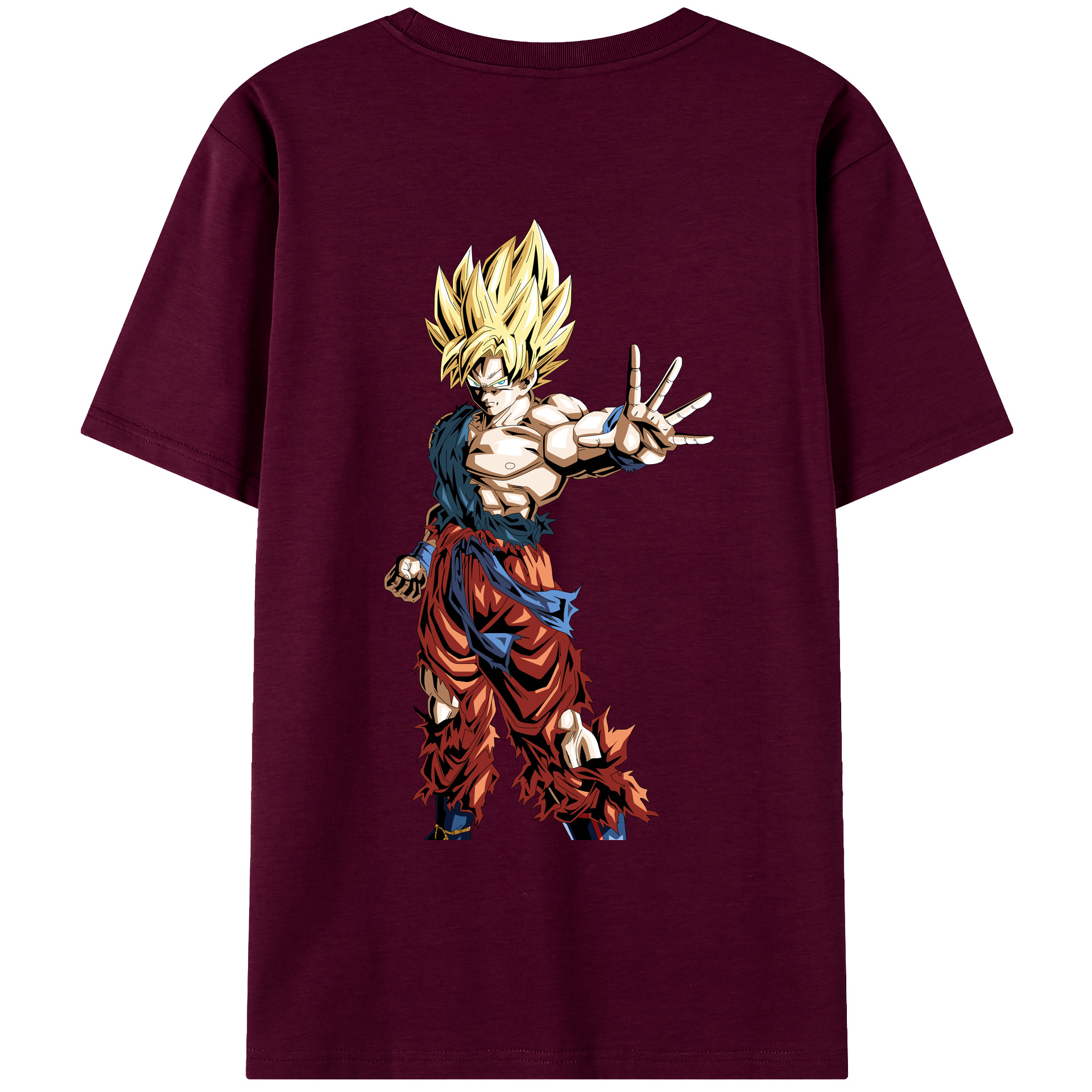 （画像用） ドラゴンボール 孫悟空（そん ごくう）Son Goku カカロット DRAGON BALL Kakarotto レディース半袖Tシャツ(バックプリント)